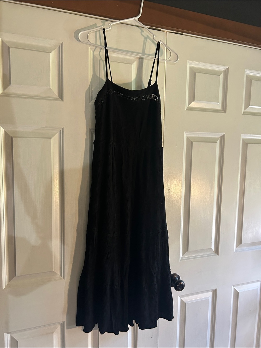 Wallflower Black Spaghetti-Strap Maxi Dress